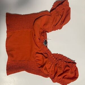 Orange fashion nova blouse
